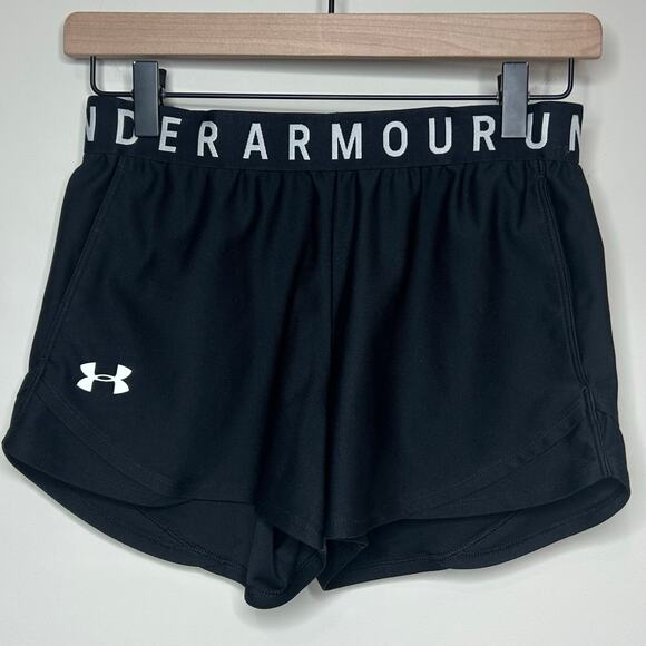 Under Armour Black Play Up Shorts Size XS Loose Fit Style 1344552 - Picture 3 of 6